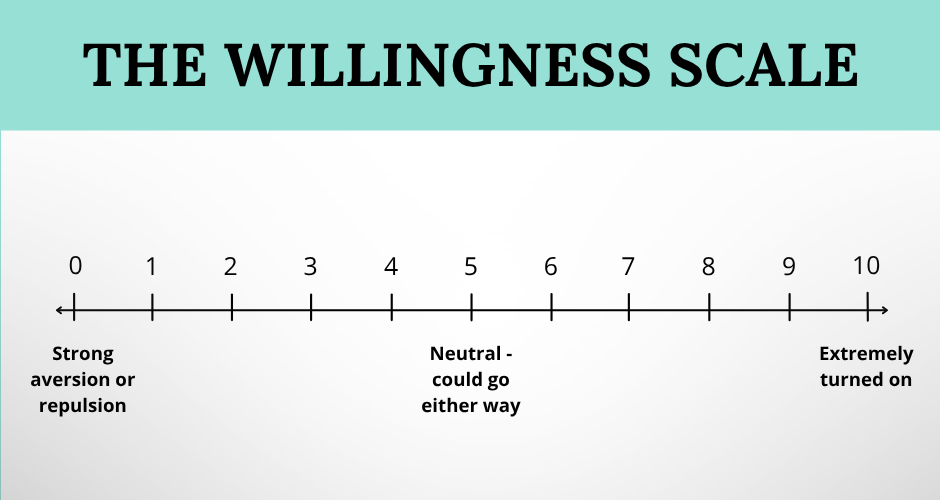 A 0-10 Willingness Scale, where 0 is a strong aversion to sex, 5 is neutral, and 10 is extremely turned on.